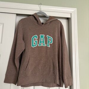 GAP Tan Hoodie with Green Logo